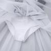 Kids Velvet Mesh Ballet Leotard Lacework Bubble Sleeve Tutu Dance Gymnastics Dress