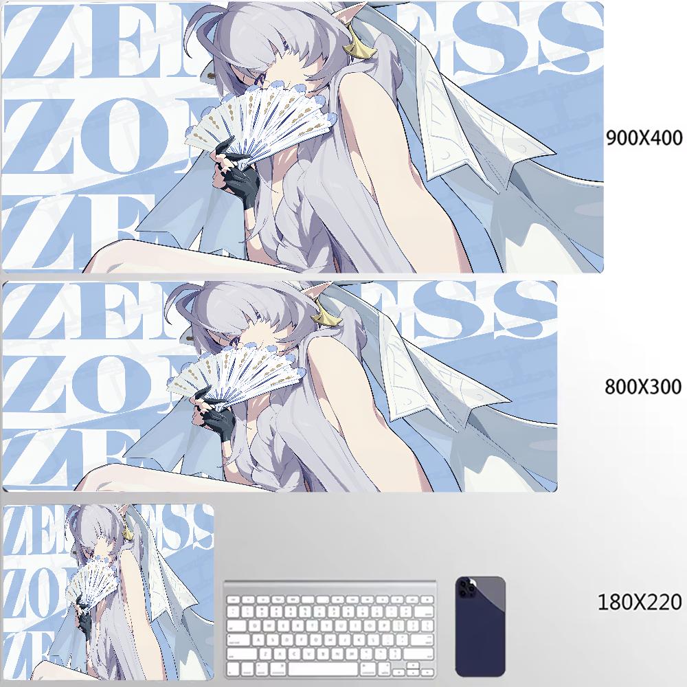 New Design Zenless Zone Zero Mouse Pad Ye Shunguang Remielle Sigrid XXL Large Mousepad Keyboard Pad Desk Mat Keyboard Mats