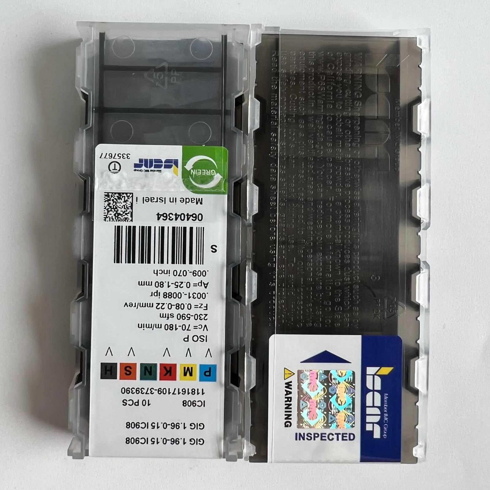

ISCAR / GIG1.96-0.15 IC908 /Industrial indexable carbide inserts 10 Pcs