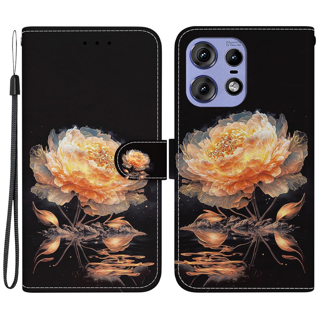 For Motorola Edge 50 5G/Edge 50 Pro 5G Case Wallet Stand Pattern Printing Leather Cover