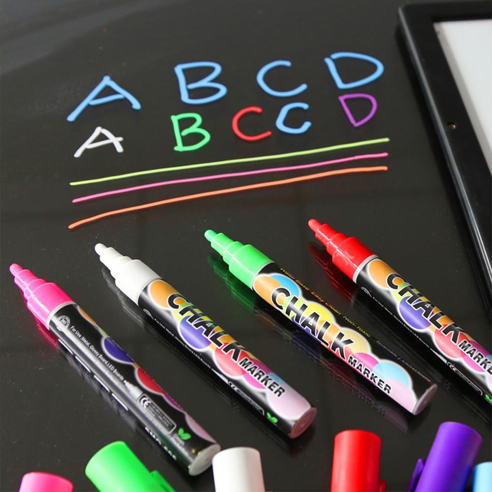 İşaretleyiciler Kara Tahta Silinebilir Tozsuz Su Bazlı Sıvı Islak Silme Kalemi 6mm 2ML