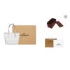 COACH City Coated Canvas Shoulder Bag Medium Women's Chalk Glacier White (Unisex) Shoulder Bags CN733 IMRFF