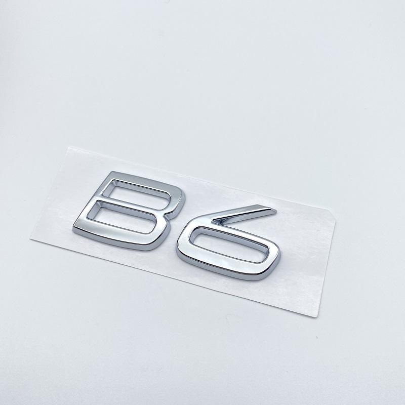 3D Car Styling Chrome Glossy Black Sticker Tail Emblem Rear Decal Letters Logo Badge For Volvo B3 B4 B5 B6 T4 T5 T6 T8
