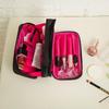 Nylon Double Zipper Travel Cosmetic Bag