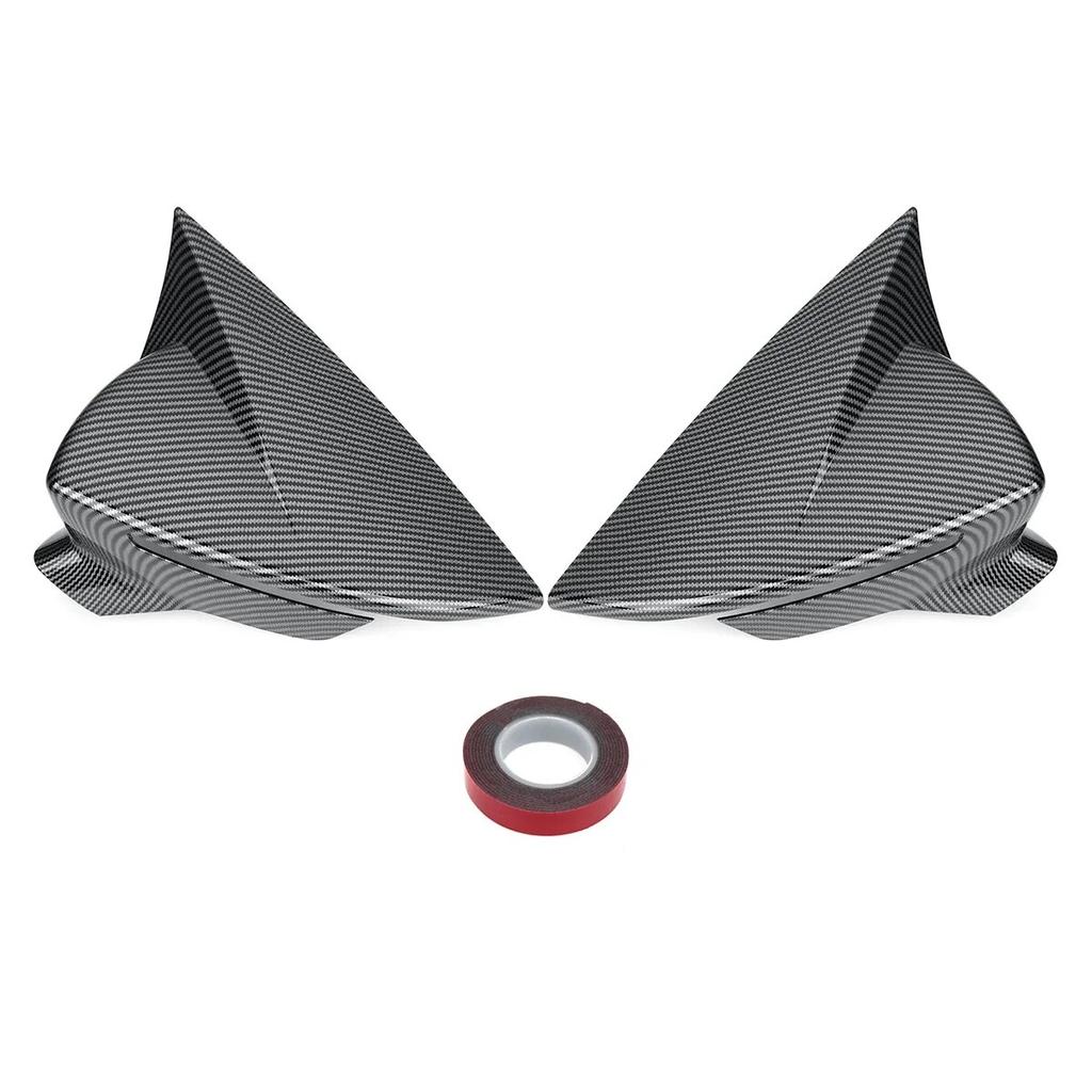 Gloss Black / Carbon Fiber Wing Mirror Covers Caps For Seat Leon MK3 MK3.5 5F ST FR Cupra 2013- Rearview Mirror Case Cover