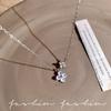 Female Light Luxury Niche Collarbone Four Leaf Flower Necklace