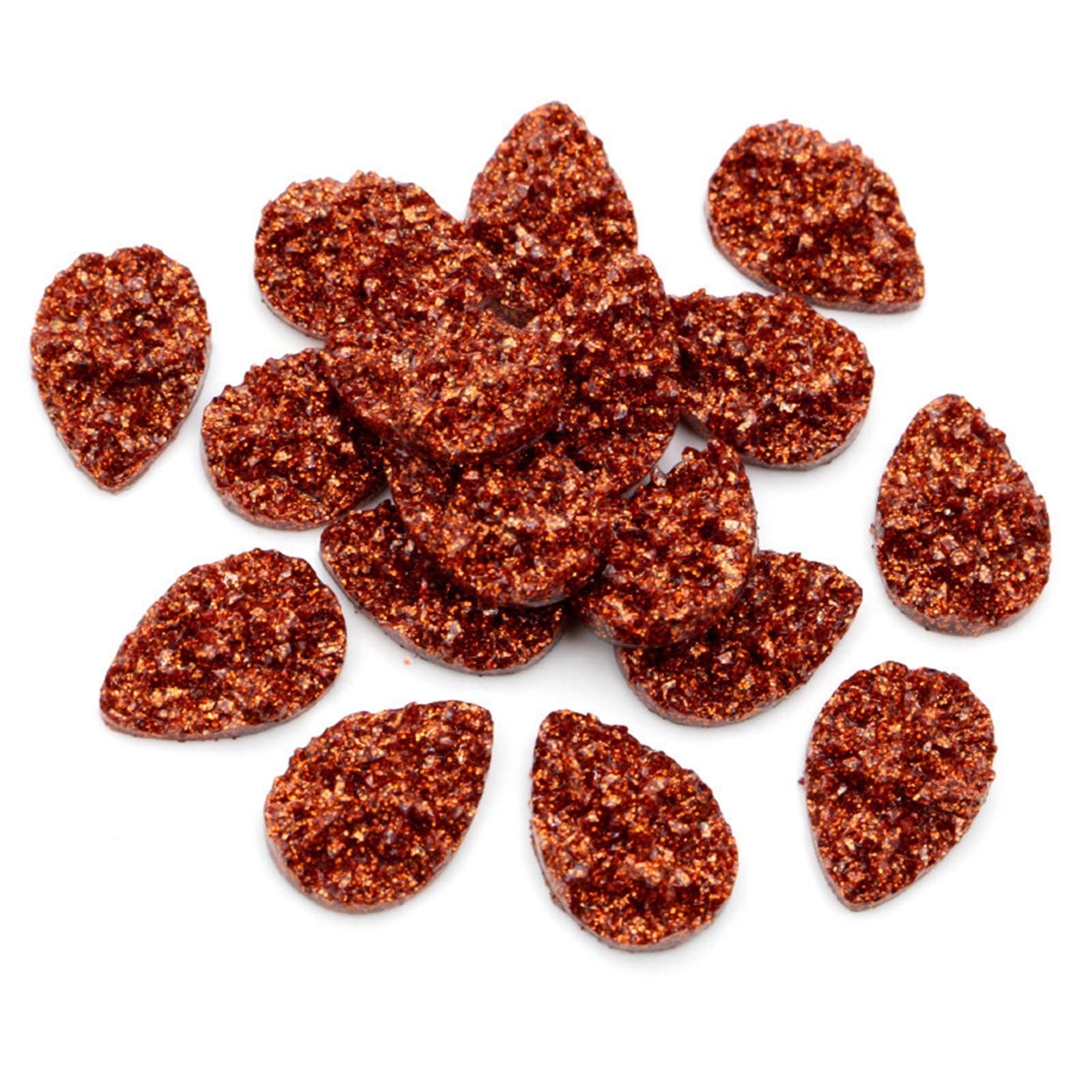 

50 шт. смолы 10*14 мм блестящие каплевидные стразы с плоской основой украшения DIY свадебные аппликации ремесло D55*2 S оранжевый