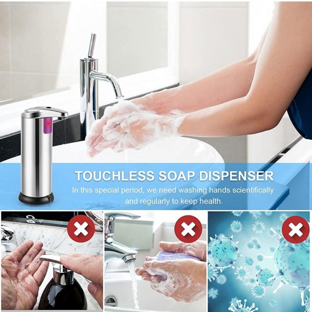 Stainless Steel Touchless Soap Dispenser Electric Smart Sensor Dispenser  Bathroom