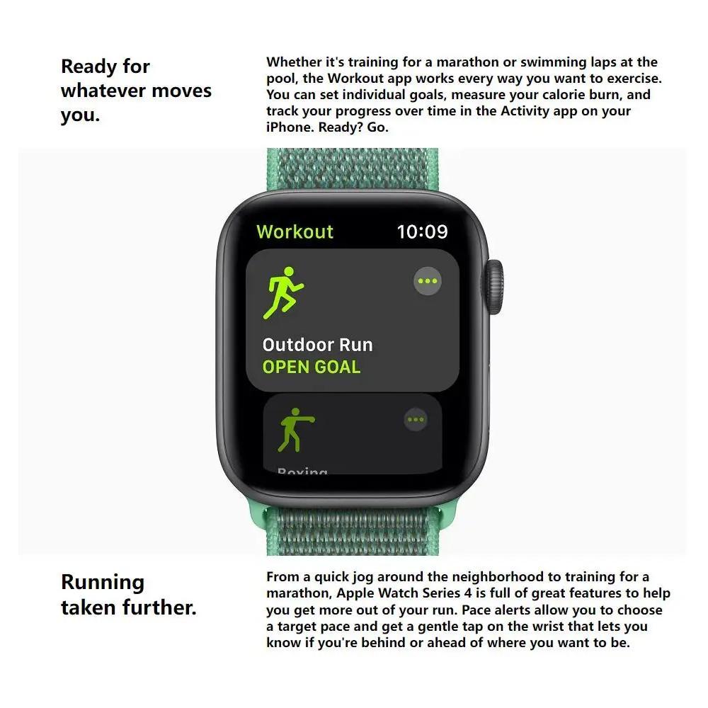 Έξυπνο ρολόι Apple Watch Series 4, Ασημί, 40 mm, Κάσα Αλουμινίου