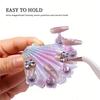 1Set Mermaid Shells Laser Aurora Ice Penetration Magnetic Nail Holder False Tips Practice Stand Nail Art Display Salon Diy Tools