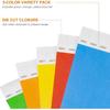 DGBDPACK 500 Pcs Wristbands, Waterproof Tearproof Wrist Straps Admission Bracelets Tickets (Assorted)