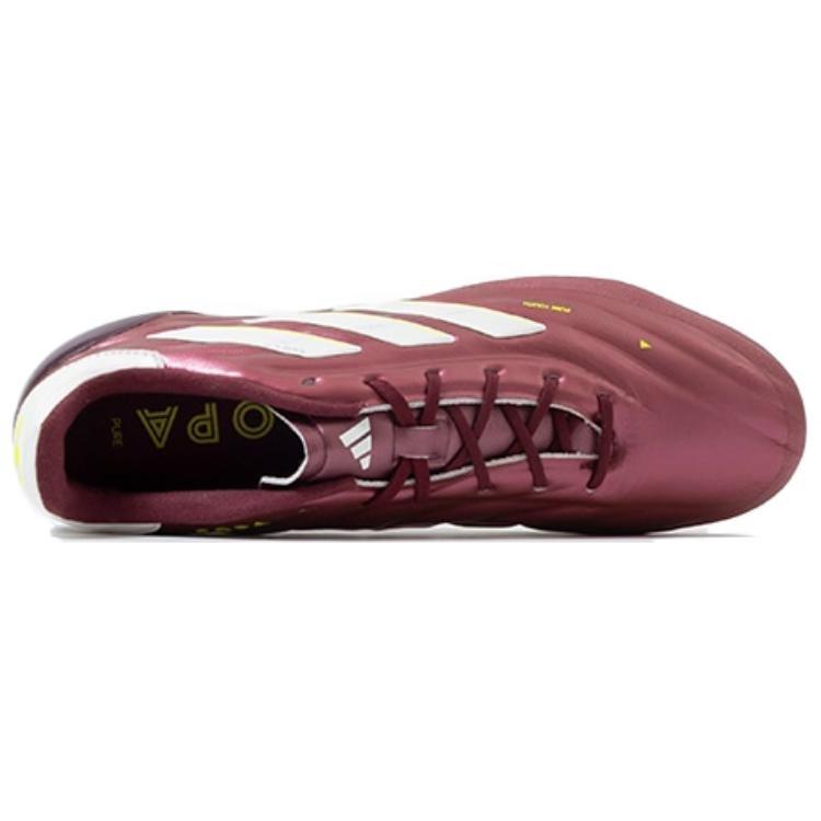 adidas COPA PURE 2 Soccer Shoes Men's Low Top Shadow Red/Footwear White/Team Solar Yellow ID8716