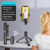 Q02S Bluetooth Selfie Stick with LED Light & Tripod for Live Broadcasts