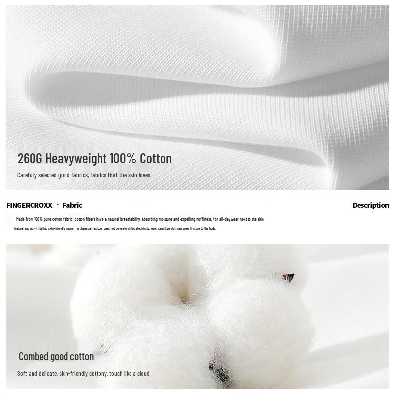 Fingercroxxit Men's Heavyweight Cotton Long-Sleeve T-Shirt