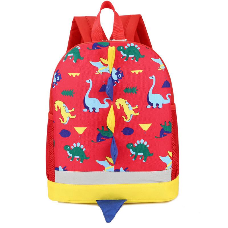 Cute Cartoon Animal Print Toddler Backpack Durable Nylon For Boys And Girls