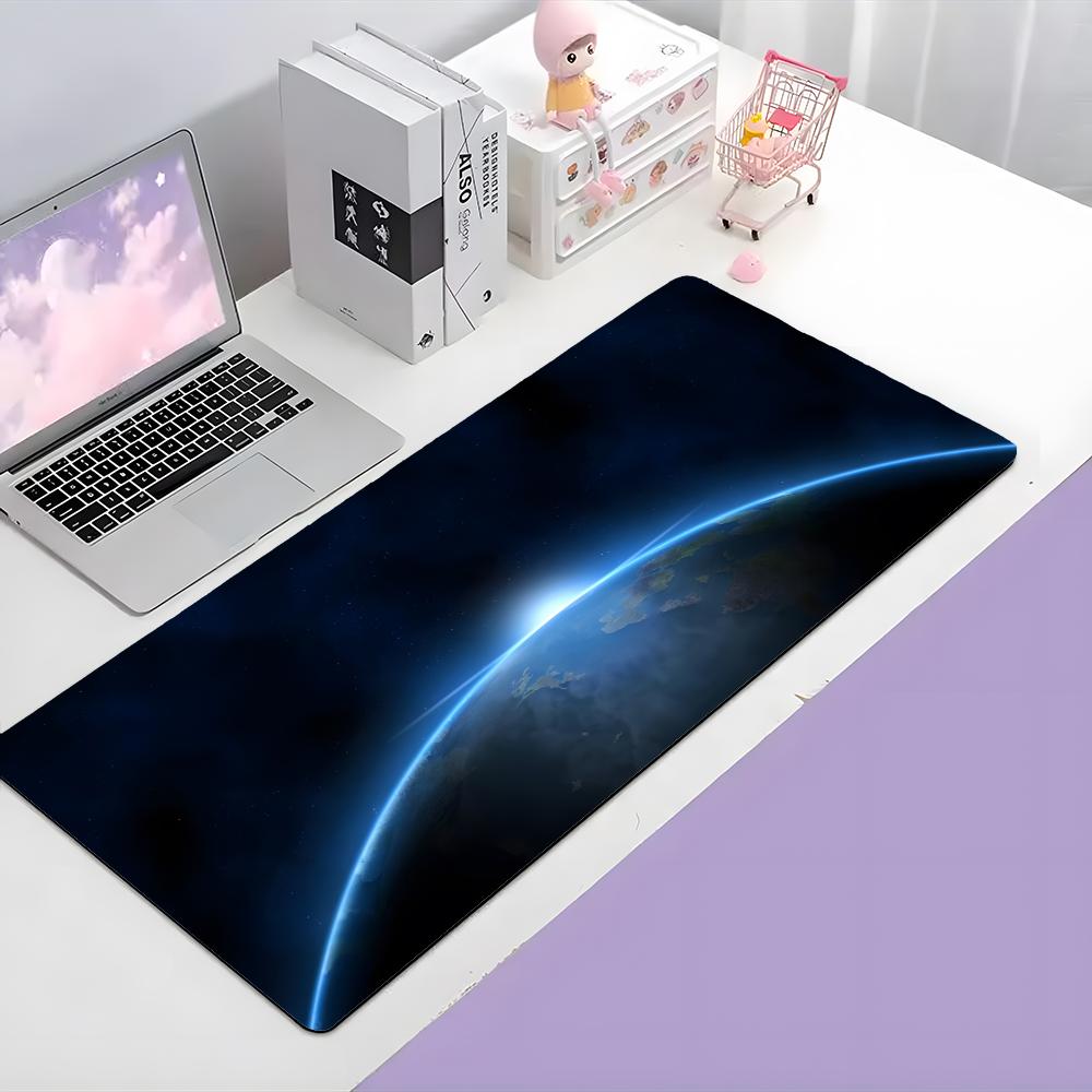 Earth Beautiful Natural Planet Art Mouse Pad Large Gaming Mousepad With Thick Stitched Edge NonSlip Desk Mat