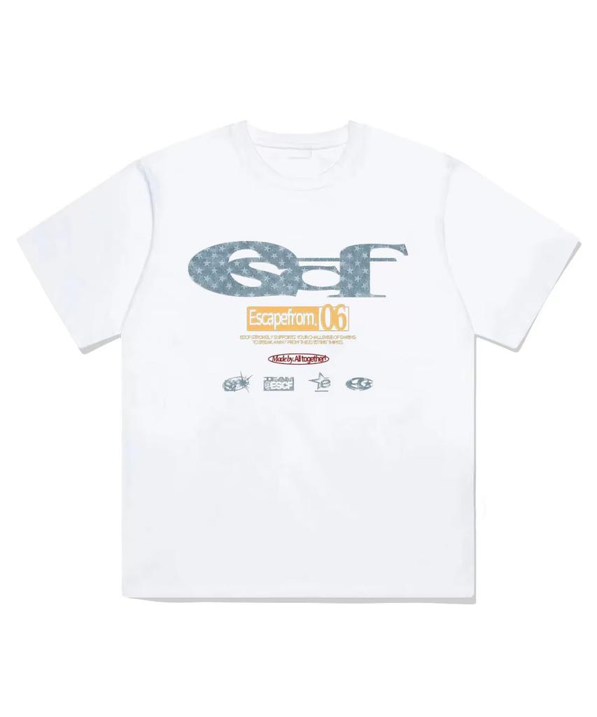 Y2k Tshirts Tops Casual Summer Fashion Classic Letter Logo Versatile Loose Comfort Shortsleeved Print Cotton Tshirt Unisex