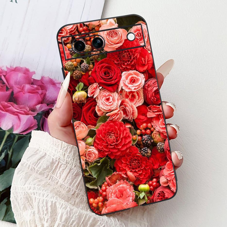 Für Google Pixel 8A Hülle Pixel8 Pro Niedliche Katze Löwe Bemalte Abdeckung Weiche TPU Handyhülle Für Google Pixel 8 Pro Pixel8A Fundas Bumper