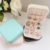Portable Travel Jewelry Box Jewelry Organizer Display Jewelry Case Leather Earring Ring Necklace Storage Box