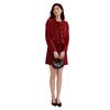 Xiangying Women's Red Wool Blend Short Jacket