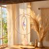 Prism Faux Crystal Sun Catcher, Hanging Window Suncatcher with Rainbow Maker, Car Home Garden Balcony Decor, Unique Gift for Housewarming Birthday
