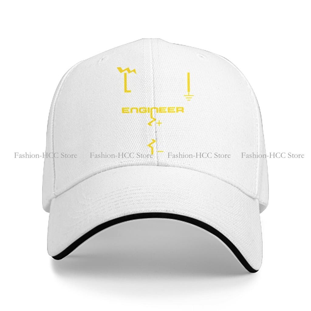 Washed Mens Baseball Cap Cool Trucker Snapback Caps Dad Hat Engineer Electrical Electrician