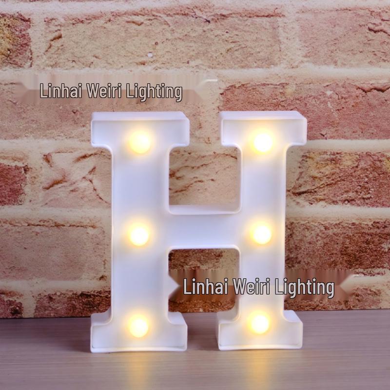 LED Luminous Letter and Number String Lights for Birthday, Proposal, and Event Décor