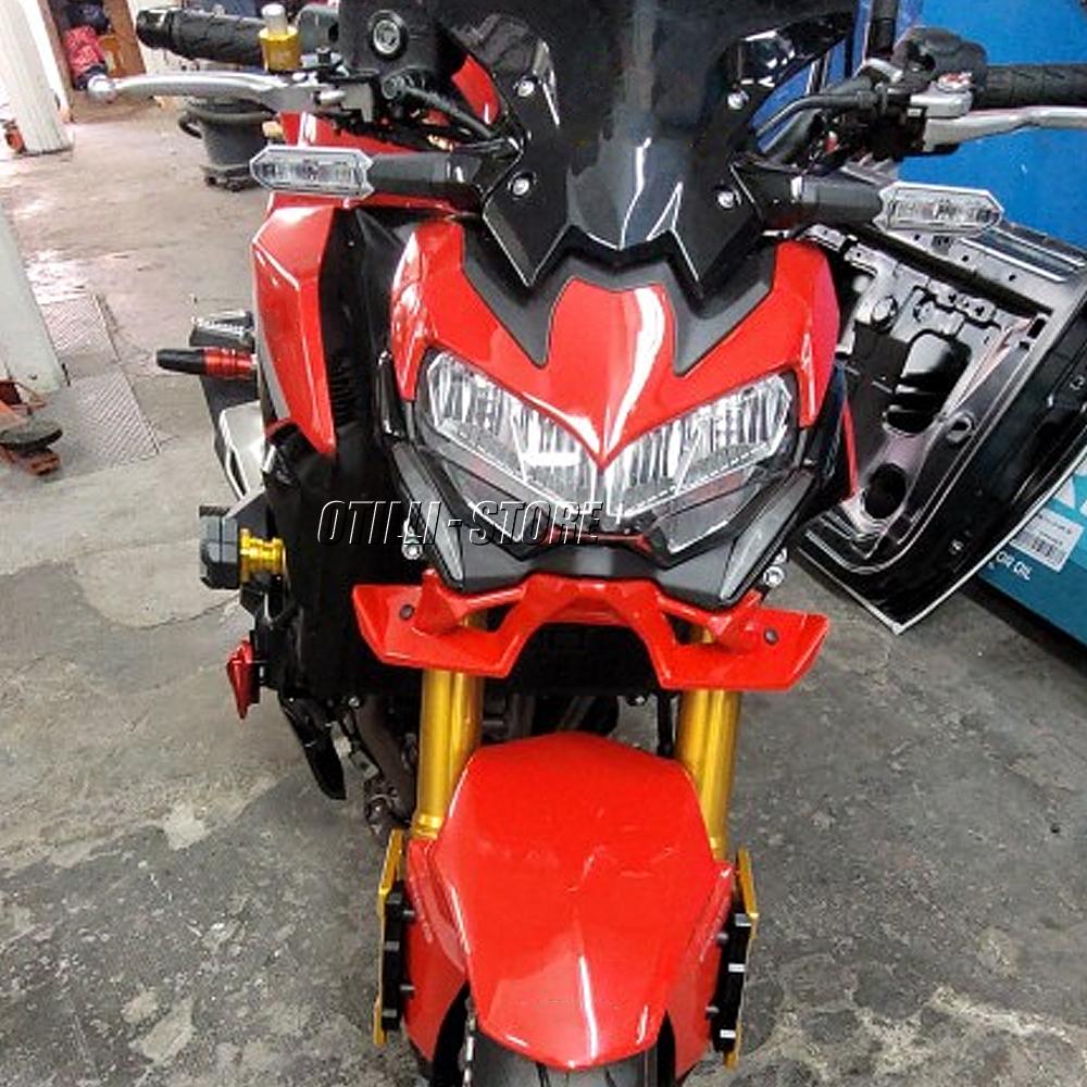 New ABS Naked Front Spoiler Winglet Aerodynamic Wing Kit Spoiler For KAWASAKI Z900 Z 900 Motorcycle Accessories