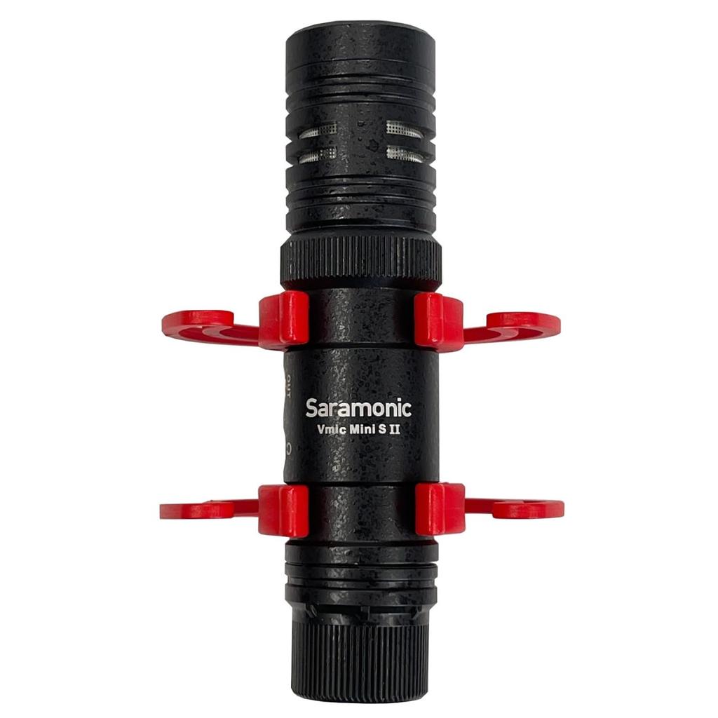 Saramonic VmicMiniS II Multi-Pattern Condenser Microphone, ASMR Compatible, with Rycote Shock Mount