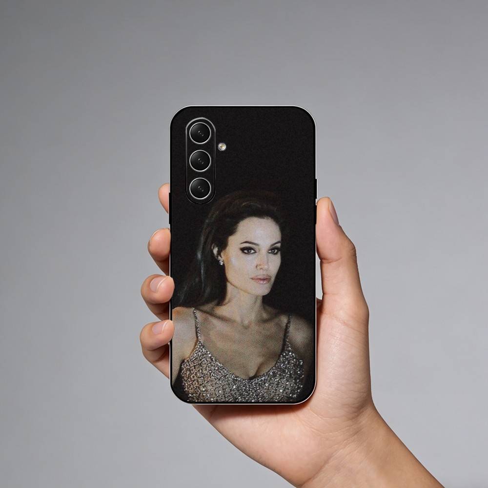 Movie Star A-Angelinas Jolie Phone Case For Samsung Galaxy A73,A21s,A22,A31,A52,A53,A71,A41Soft Black Shell