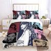 Home Textile Three-Piece Set, Newspaper Characters, Cartoon Digital Printing Quilt, Pillowcase, Bedding.