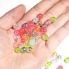 7.5mm Electroplated AB Acrylic Round Beads for DIY Jewelry Making