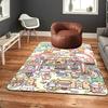 Kawaii Dessert & Animal Wonderland Rug Floor Mat for Living Room or Bedroom Soft and Comfortable Carpet a Gift for Birthday and Holiday.ZFF0913262