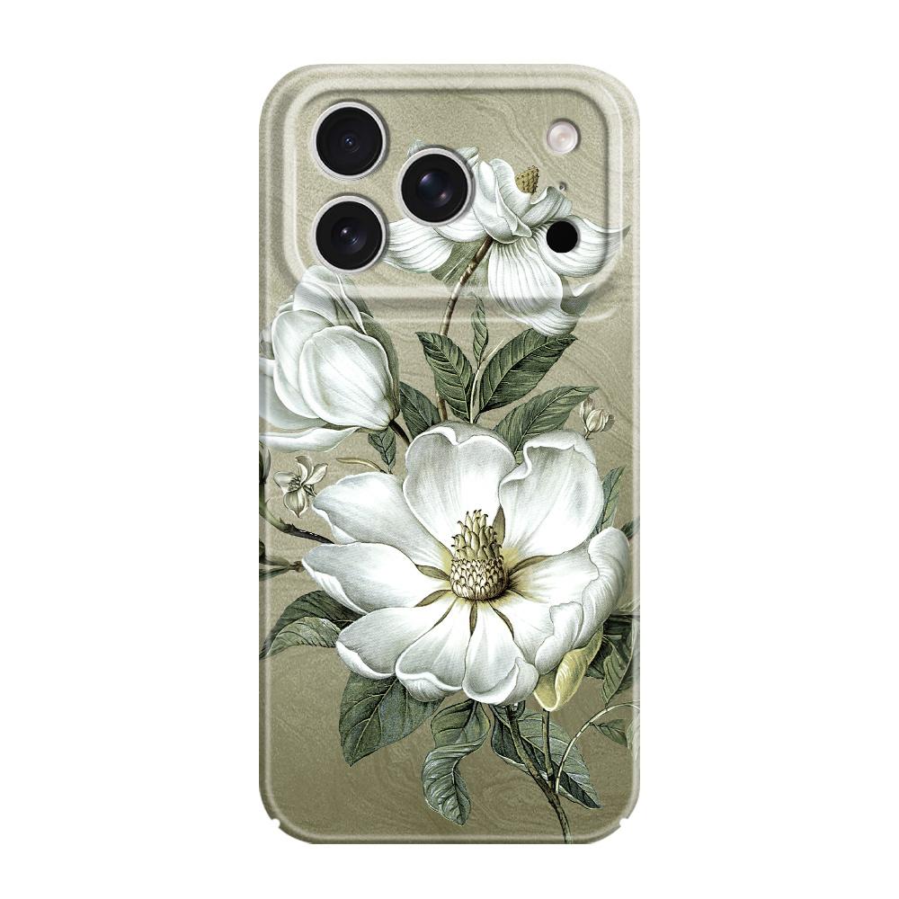 Gorgeous Magnolia Phone Case For iPhone 17 Air 16 16E 15 14 Plus Pro Max Film Hard Cover