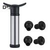 Vakuum-Weinsparpumpe mit 4 Stopfen Flaschenversiegeler Konservierung Edelstahl Weinverschluss-Set für Frische
