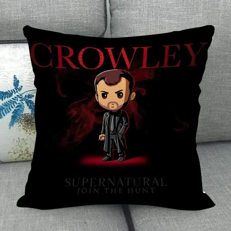 Custom Supernatural Pillowcase Wedding Decorative Cotton Linen Pillow Case For Home Pillow Cover 45X45(One Sides)
