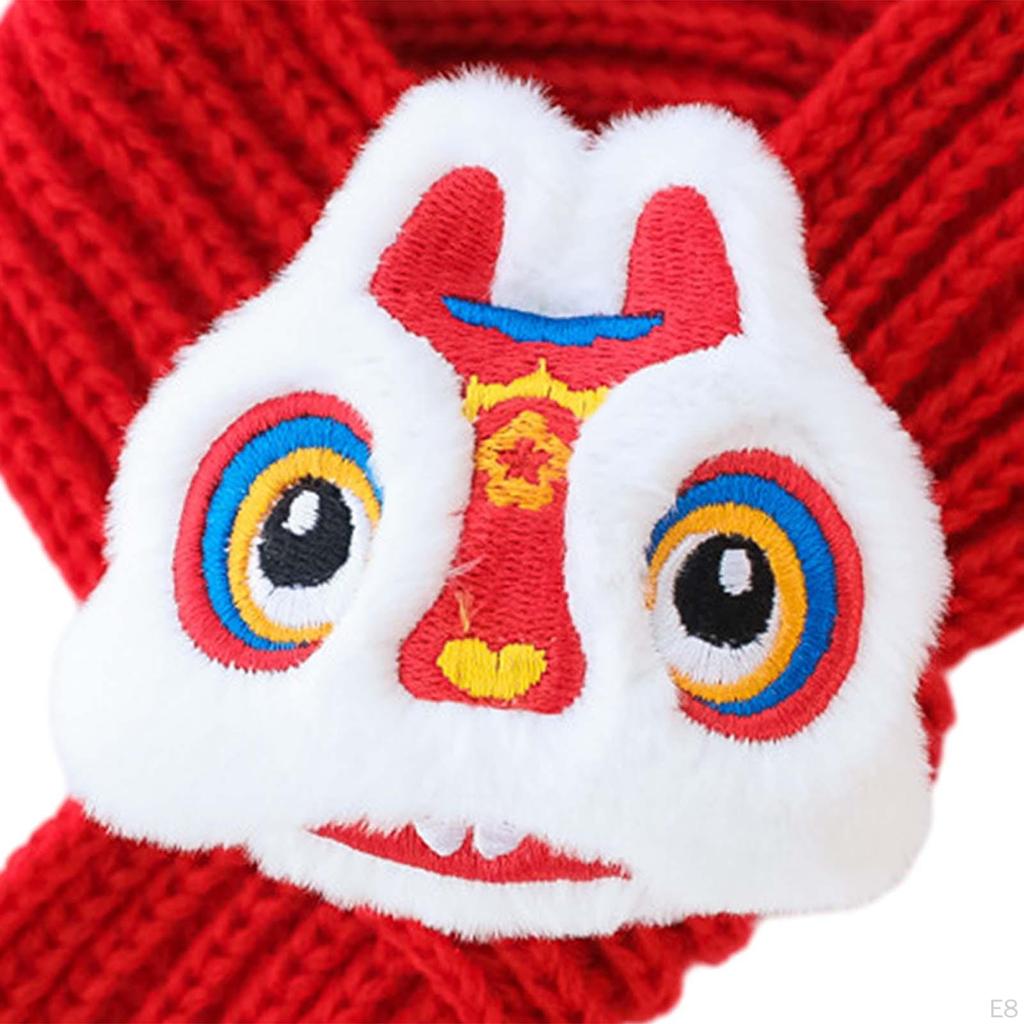 Katze Strickschal Haustier Jahr Accessoires Zubehör Waschbarer Welpen Halswärmer