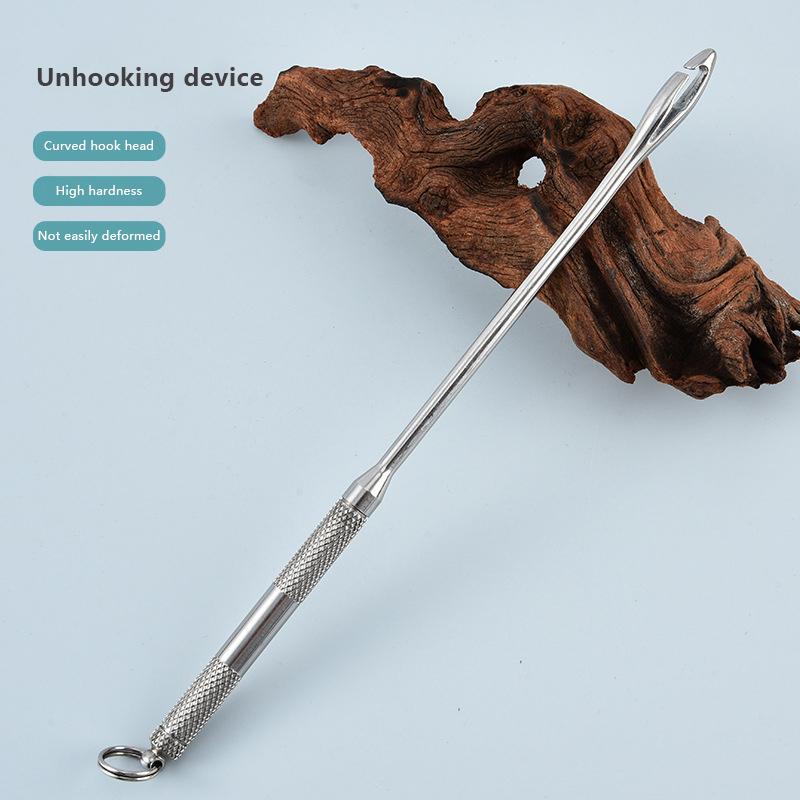 19Cm/7.5In Stainless Steel Safety Extractor Fishing Hook Detacher Remover Rapid Decoupling Device Fishing Tools