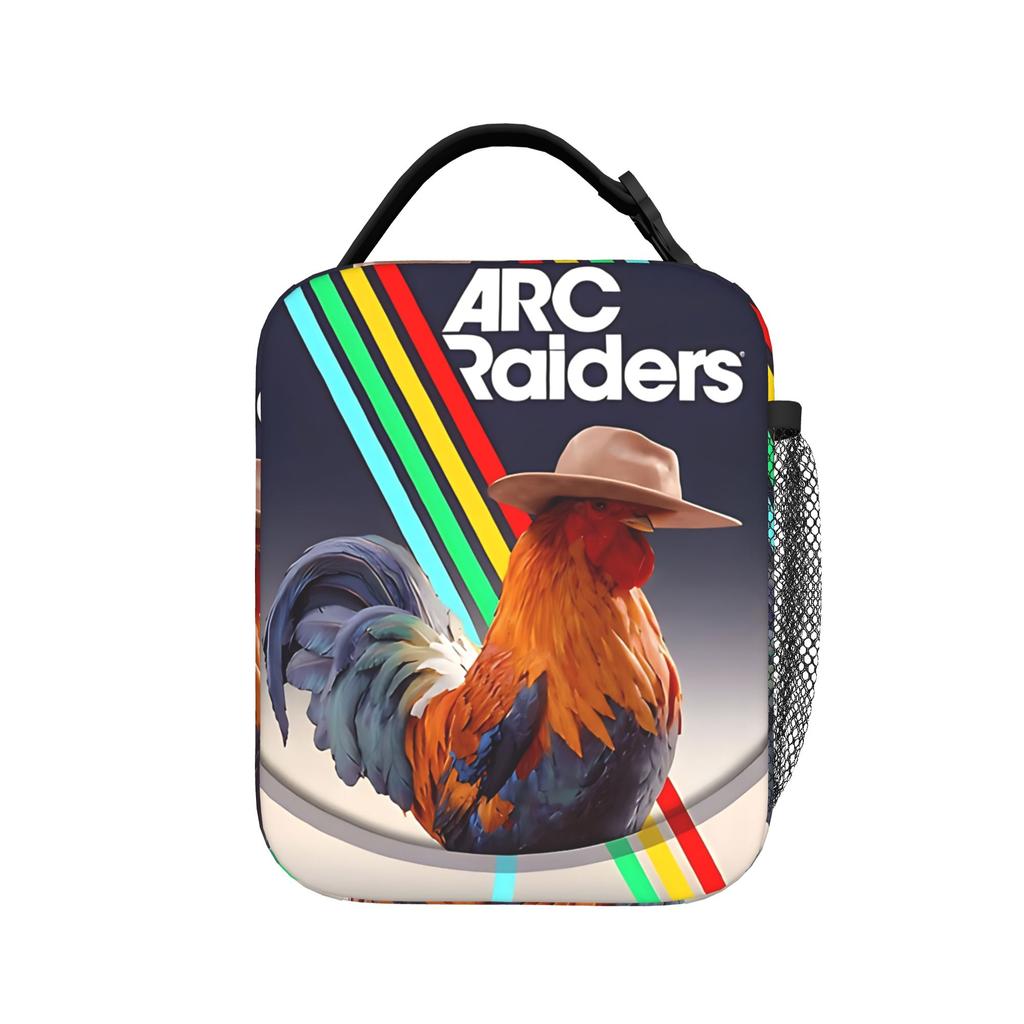 Don't Shoot Arc Raiders Scrappy  Insulated Lunch Bag Thermal Bag Reusable,Meal Container  Large Tote Lunch Box Food Storage Bag
