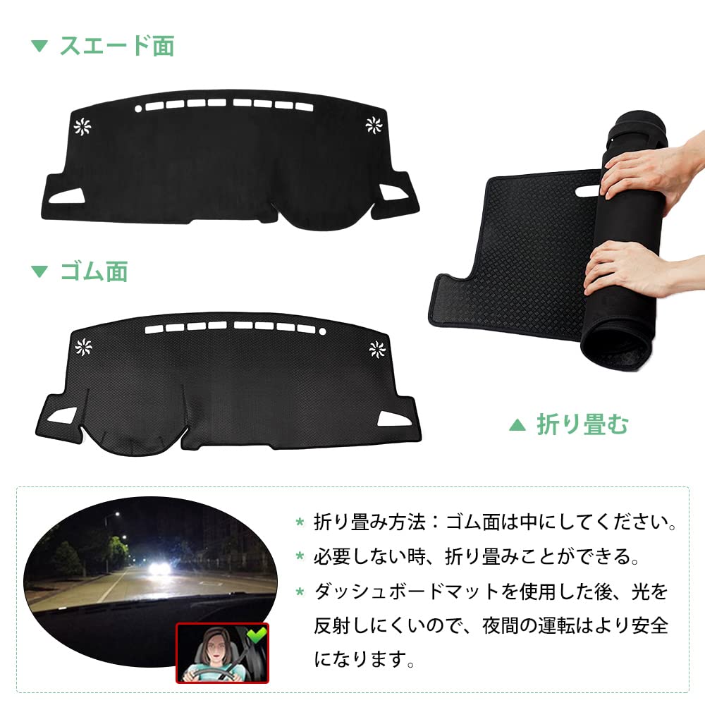 Cartist Corolla Cross Dashboard Interior Dashboard Compatible with Corolla Cross 2021 Present Sun Clear Interior Suede Set Cross (10 Series) Mat,