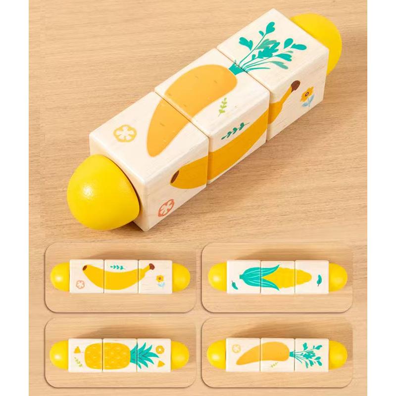 

Детская деревянная игрушка-головоломка с вращающимися животными, головоломка с сопоставлением форм животных, игрушка-погремушка для хватания и грызения для малышей, креативное вращение для веселья