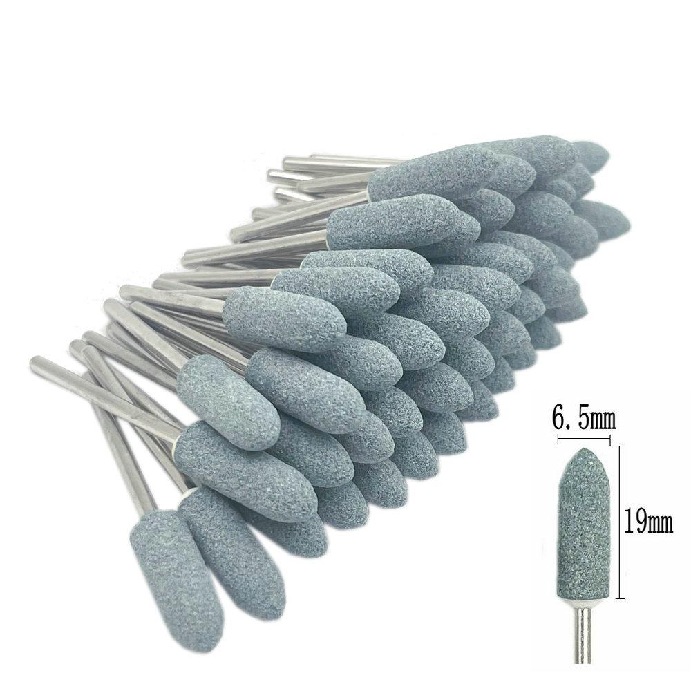 50pcs/set  Dental Stone Grinder Polisher Burs For Contouring Shaping Porcelain Dental Rotary Stone Polisher 2.35mm Shank