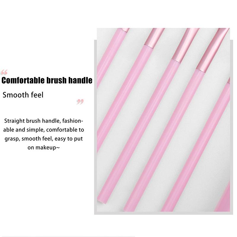 Cosmetic Brushes Eye Shadow Brush 5PCS Travel Portable Mini Eye Makeup Brushes Set Smudge Eyeshadow Eyeliner Eyebrow Brush Lip