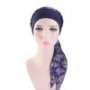 Blumendruck Damen Elastischer Turban Hut Kopftuch Bandana Kopfbedeckung?Piratenmütze