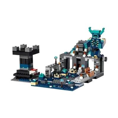 852pcs Model My World The Deep Dark Battle Ancient City Knight Sound Guard Minecrafta Building Blocks For Children Gifts Toys