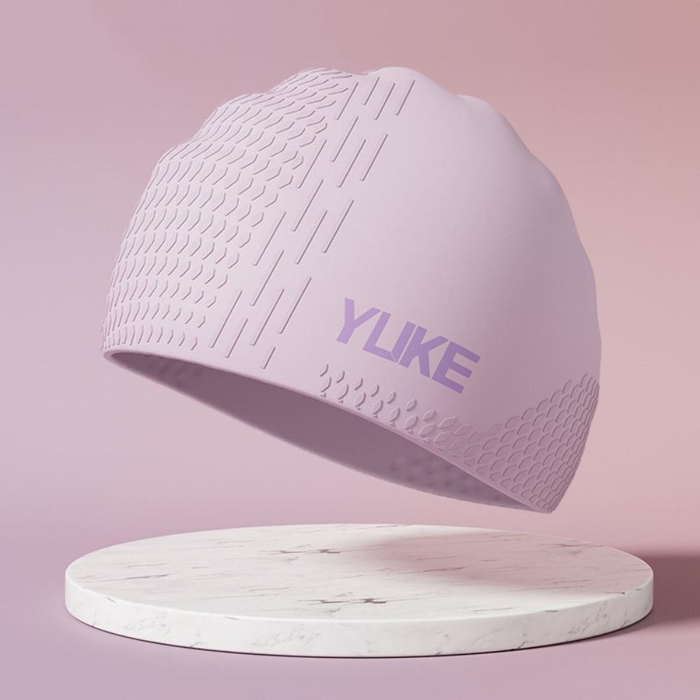 Elastic Silicone Swimming Cap Lightweight Printed Swimming Cap Diving Cap Swimming Hat  Women