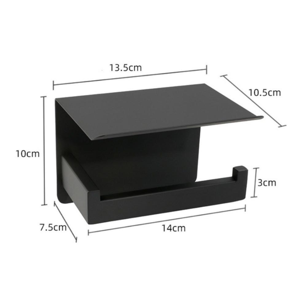

Modern Wall Mount Toilet Paper Holder Stainless Steel Self Adhesive Paper Roll Shelf Space Saving Toilet Paper Rack Bathroom Use