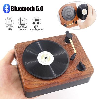 Retro FM Radio Portable Radio Receiver Bluetooth 5.0 Speaker Vintage Record Player Music MP3 Support Hands-free TF Card/AUX Play