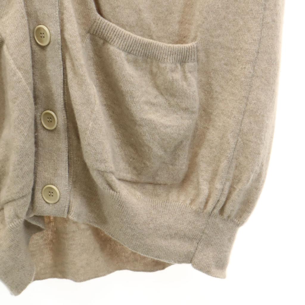 Givenchy Made In Italy Cashmere Blend Long Sleeve Cardigan XS Beige Women Used