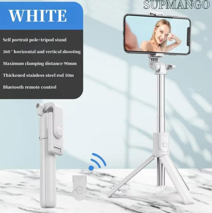 44 palcový bezdrátový selfie tyčový stativ s Bluetooth dálkovým ovladačem, přenosný skládací stojan pro smartphone, natáčení vlogů a nahrávání